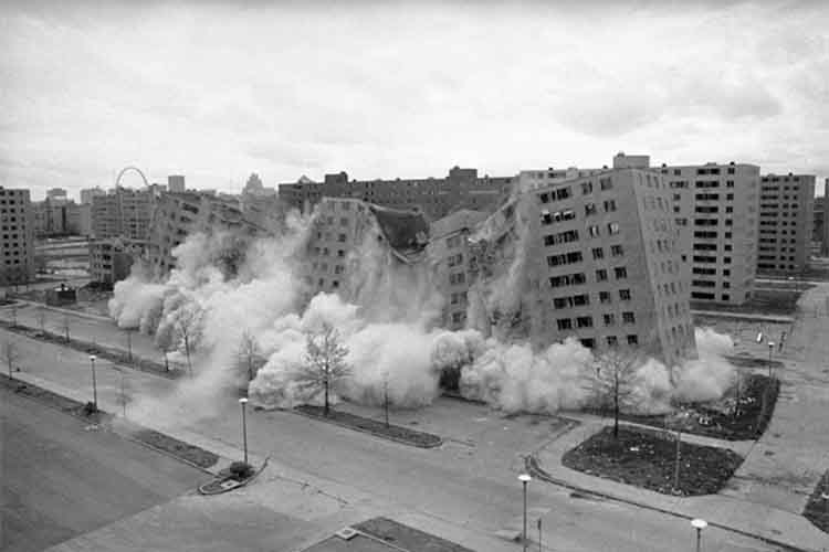 image of big development being demolished