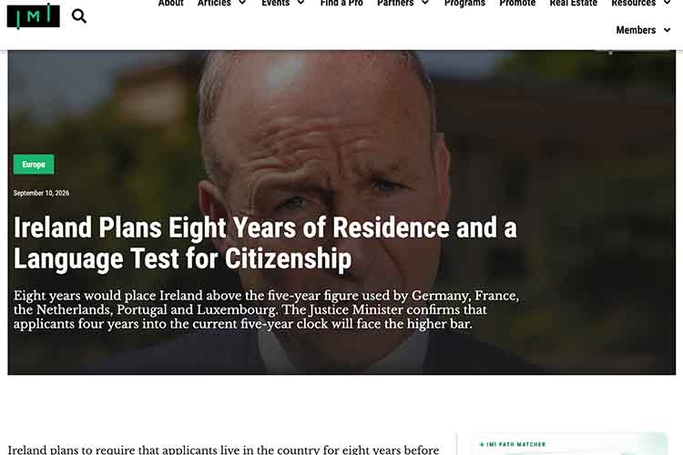 screenshot of article