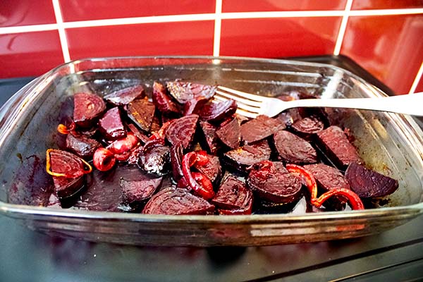 Balsamic roasted beetroot