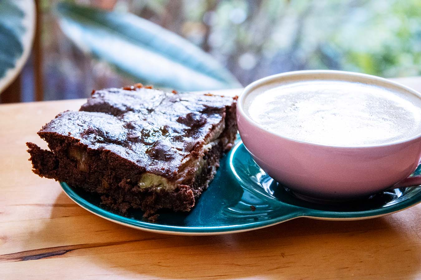 banana walnut chocolate squares