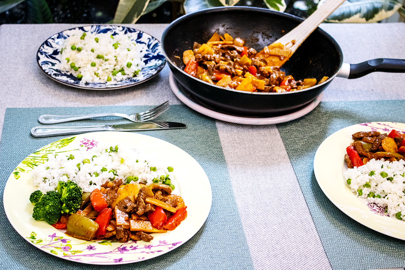 Beef, Orange and Bell Pepper Stir-fry