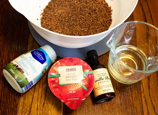 Ingredients for Champagne Truffles