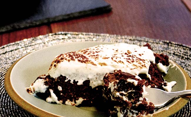 Slice of Chocolate Prune Cake