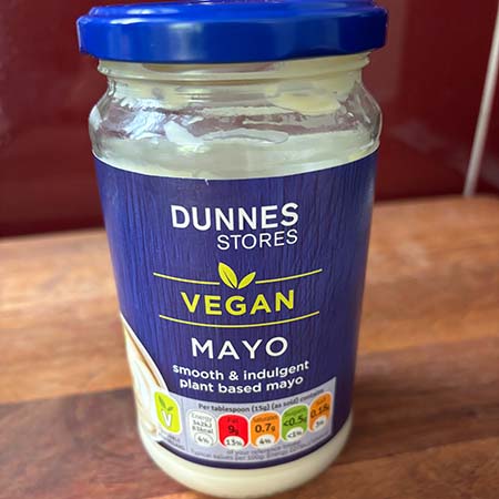 Shop bought vegan mayonnaise