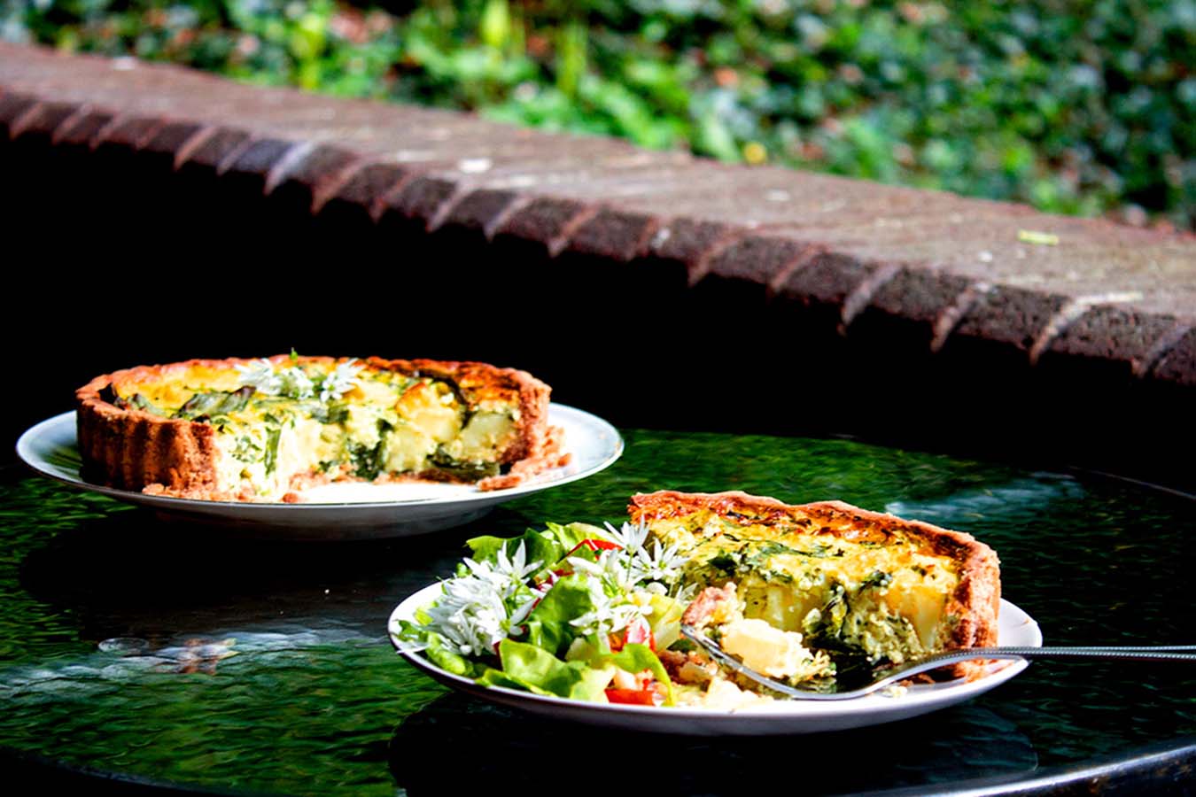 Gluten-free Wild Garlic Quiche