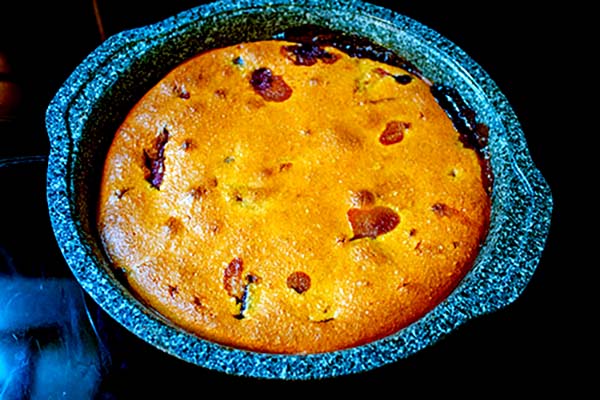 Summer fruit cake pre-bake