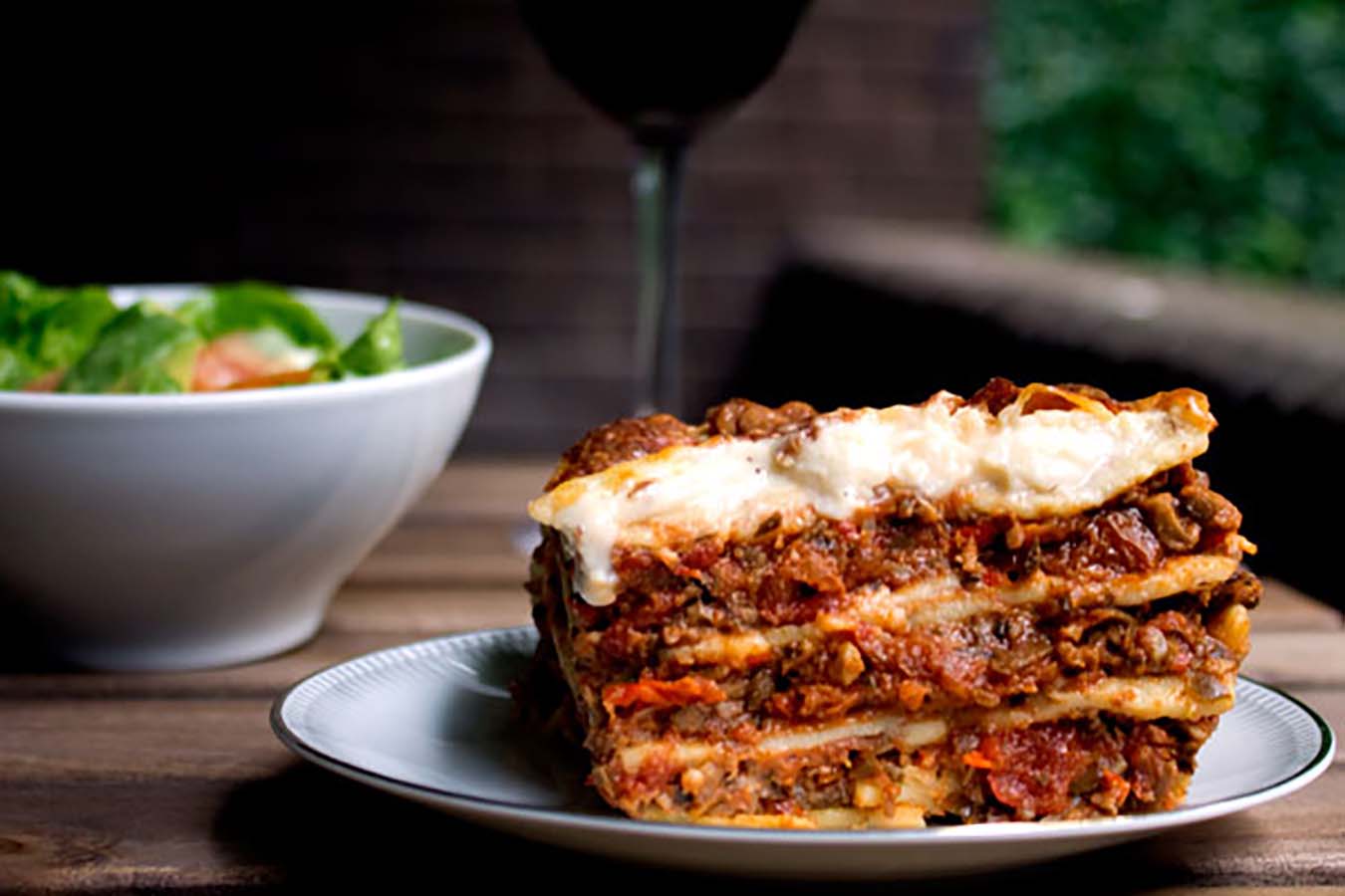 Mushroom, Tomato and Olive Lasagne