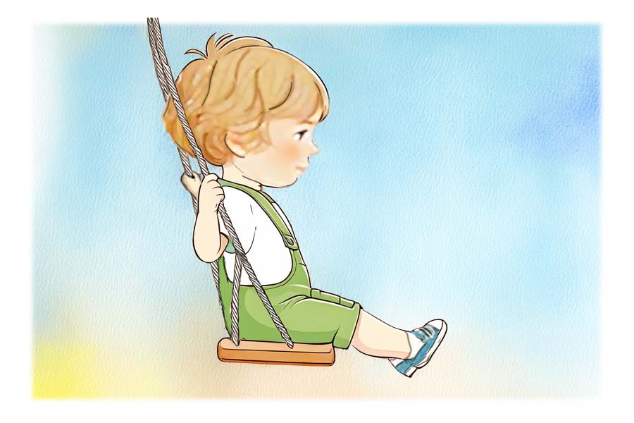 christopher on a swing