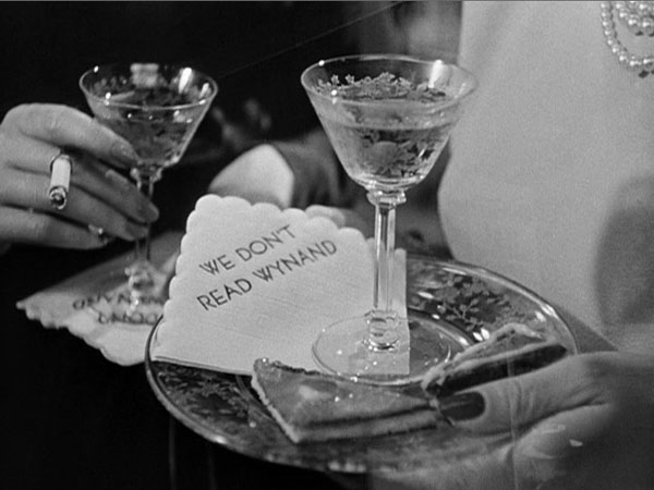 cute cocktail glasses and paper coasters that read - we wont read wynand